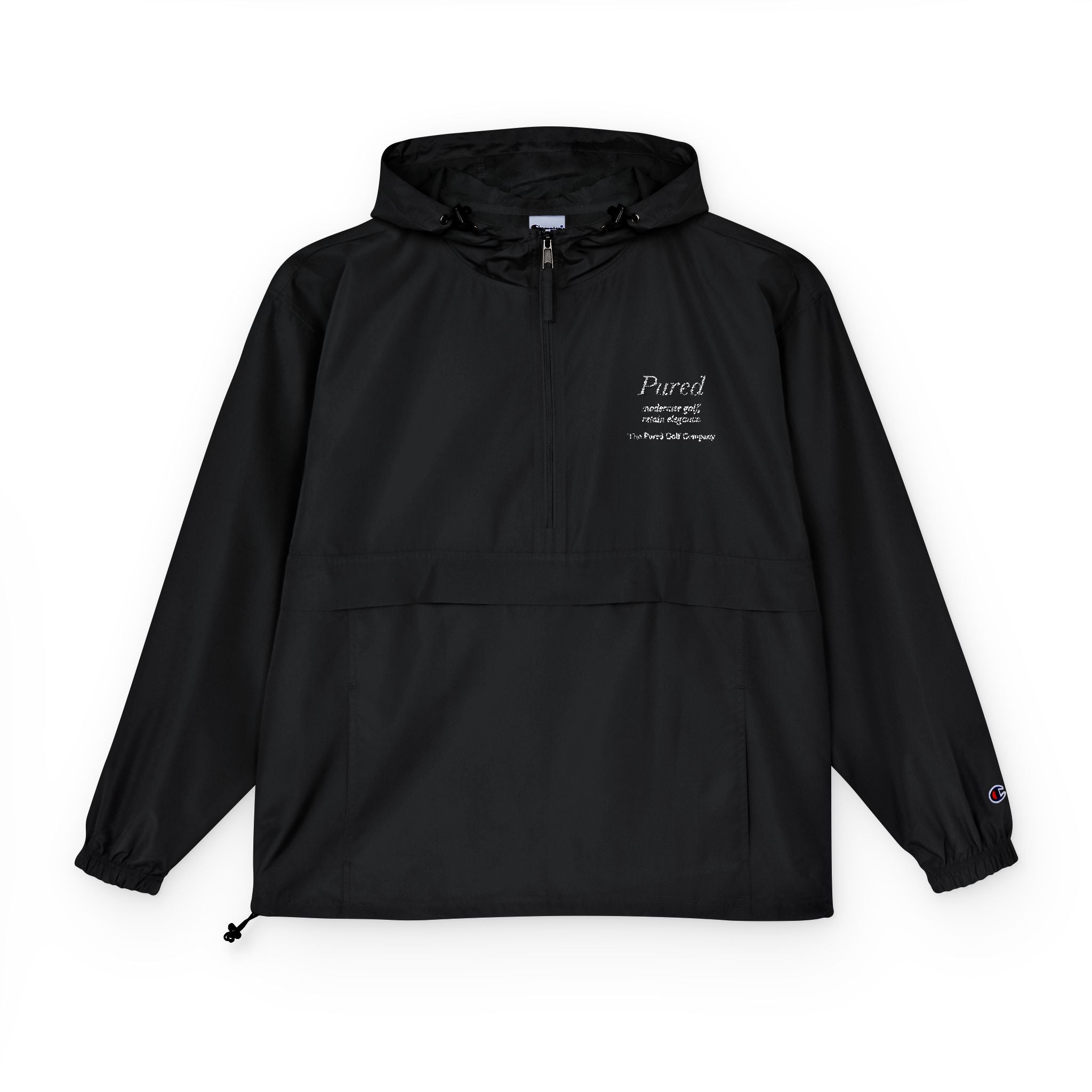 Pured x Champion Windbreaker Jacket - Black