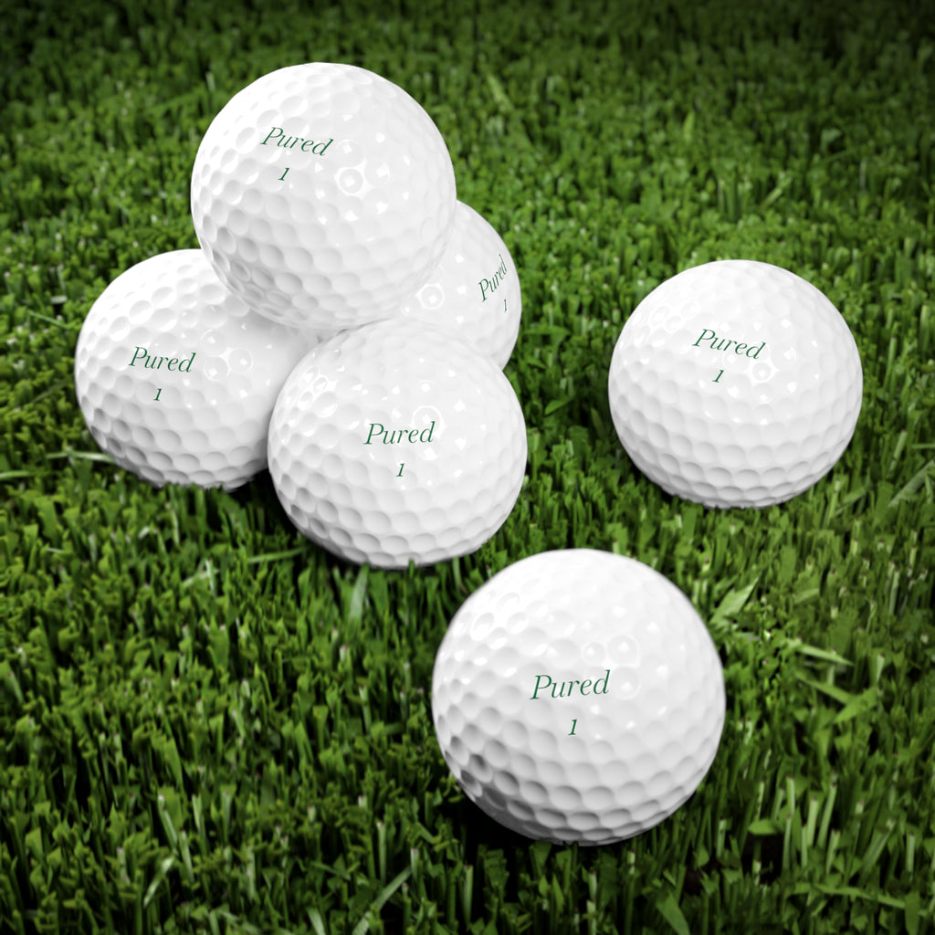 Pured Golf Balls, 6pcs