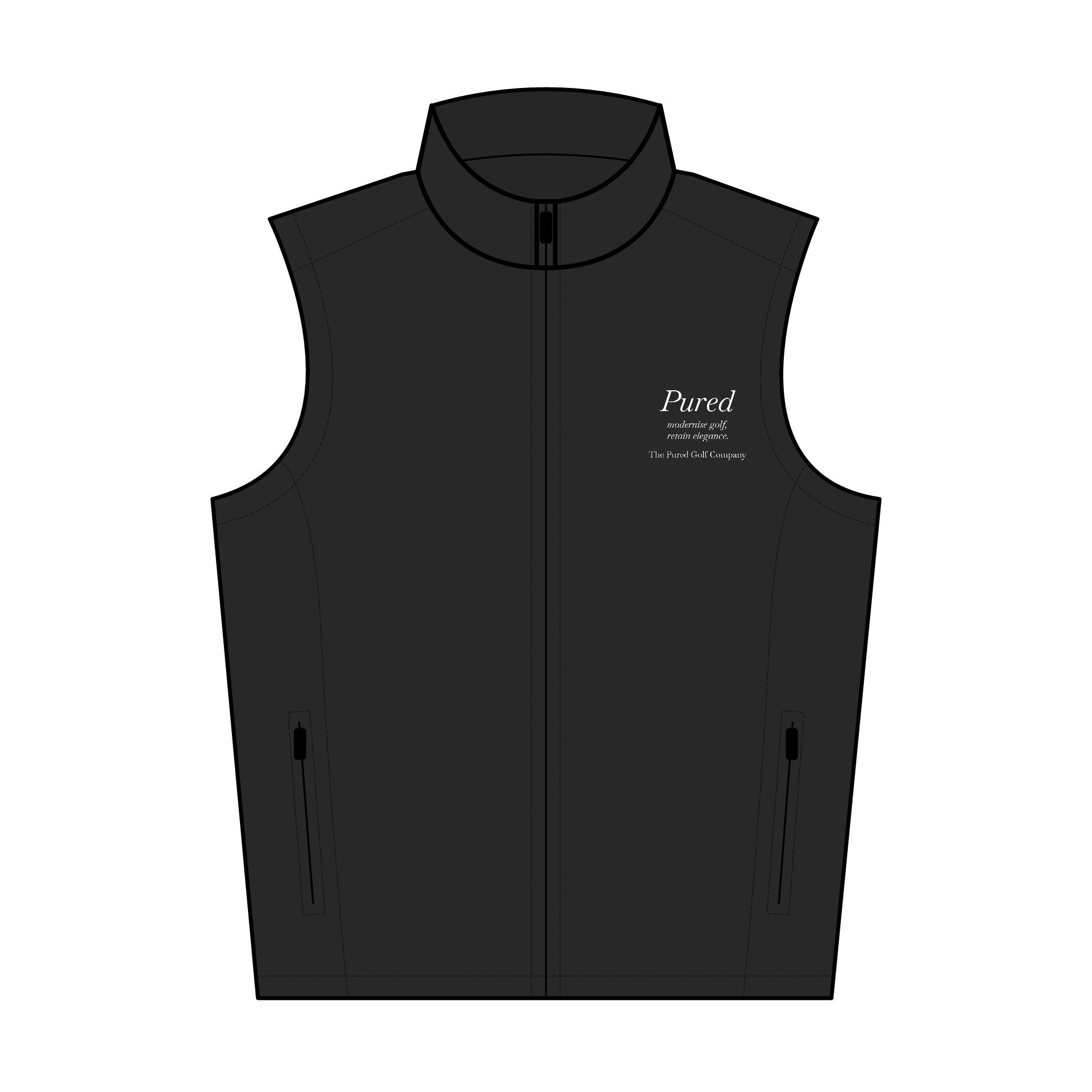 Pured Soft Shell Vest - Black