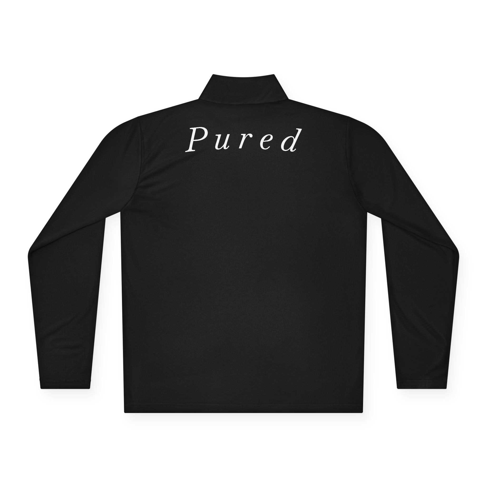3/4 Zip Pured Fleece - Black