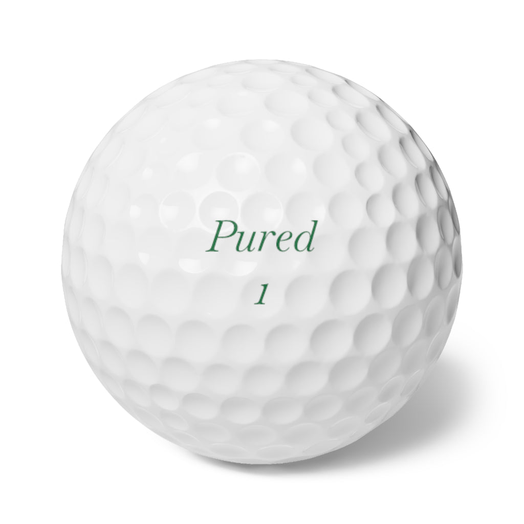 Pured Golf Balls, 6pcs